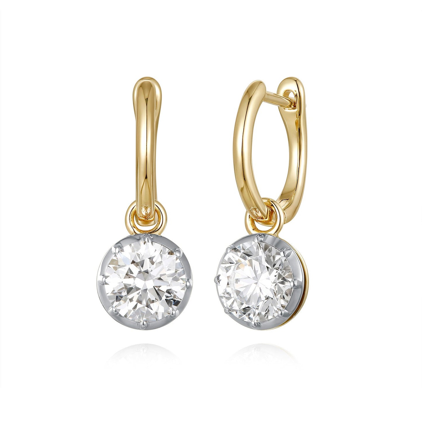 Miss Mimi 14K Hoop Diamond Earrings (2 CTW)