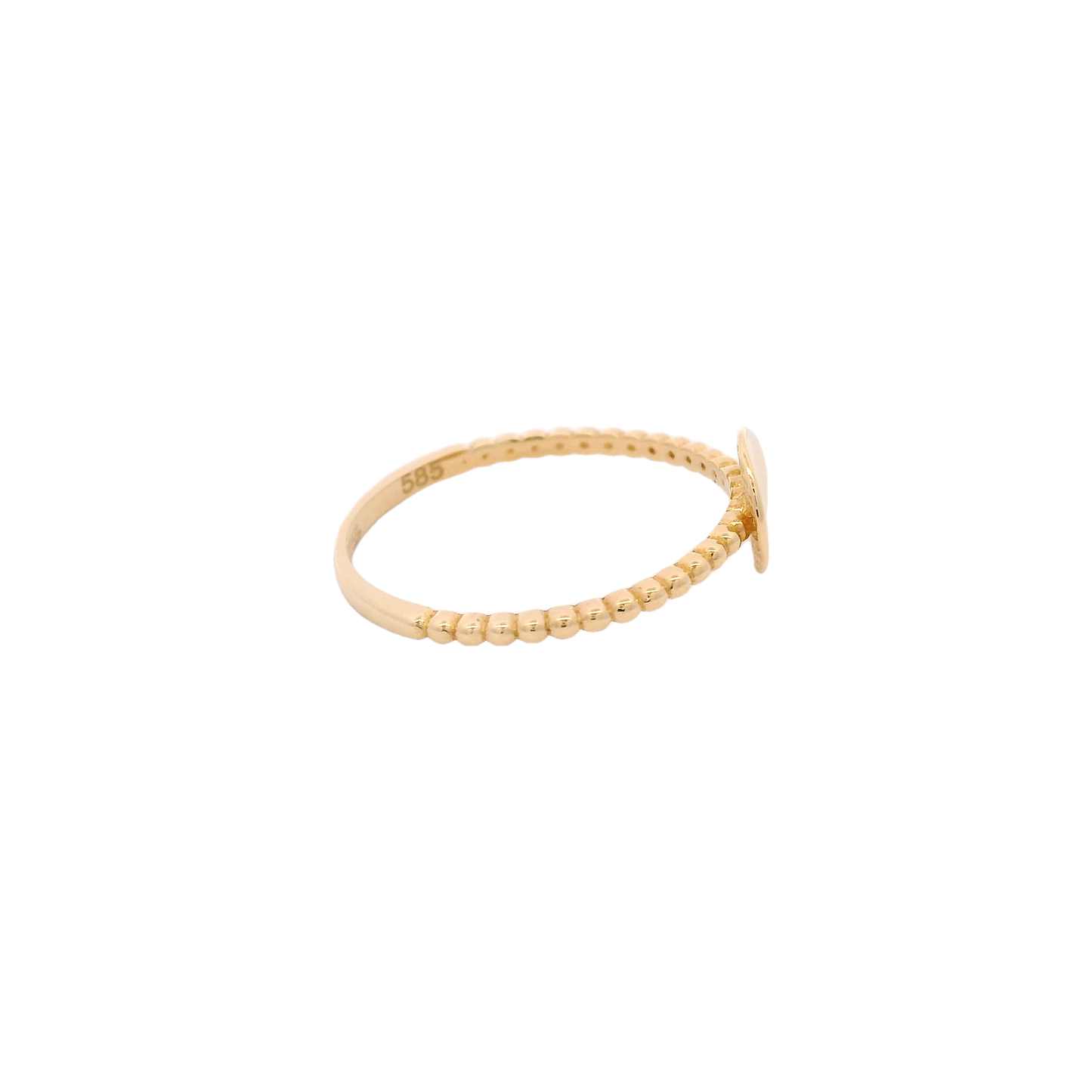 14K Gold Ring with Minimalist Design