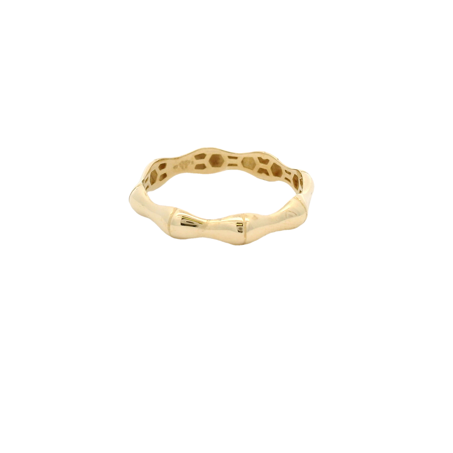 Elegant 10k Gold Wave Ring