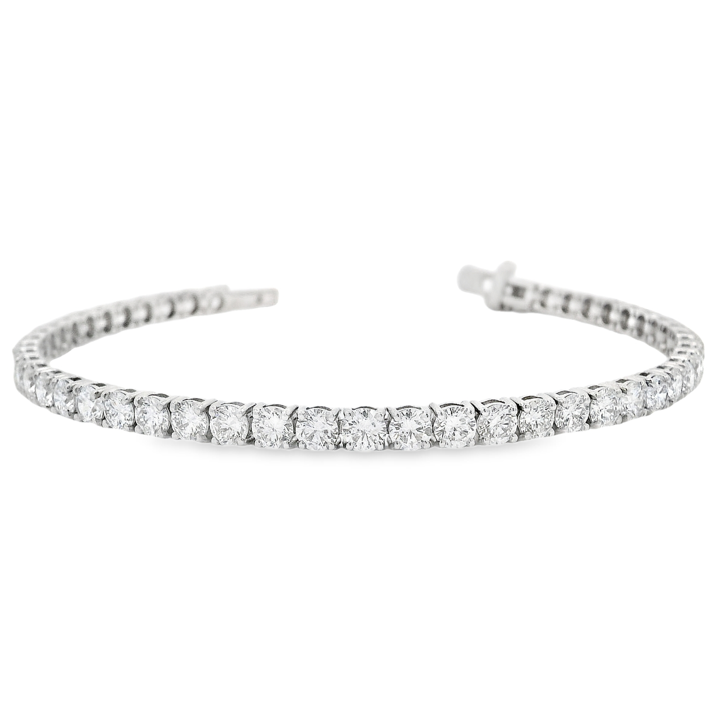 14k White Gold Diamond Tennis Bracelet (8.45CT)