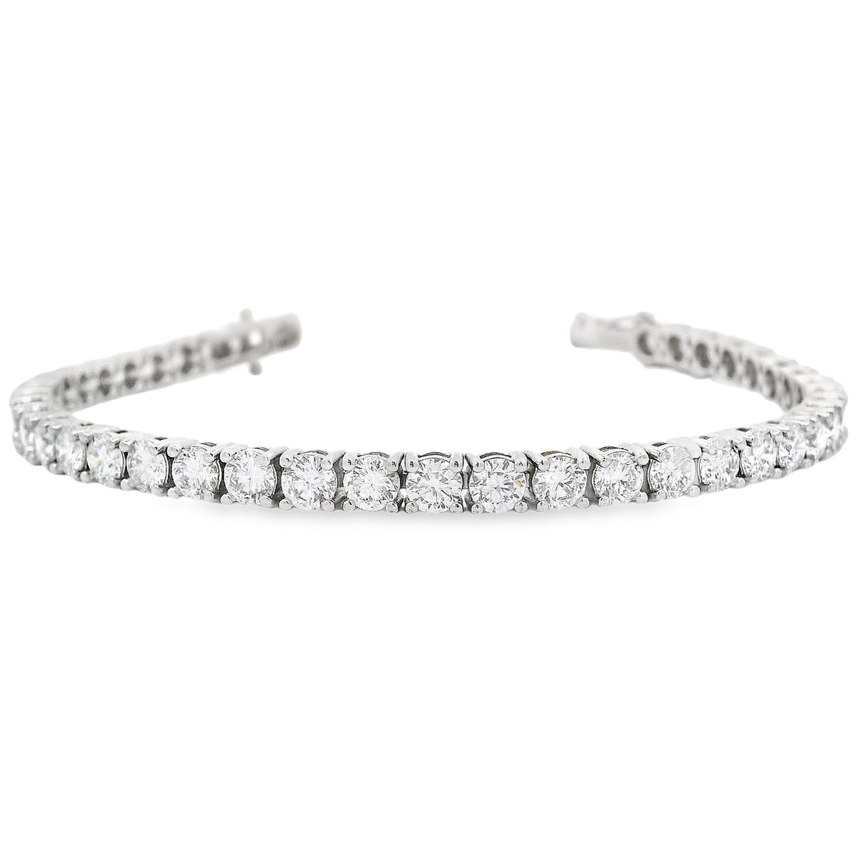14k White Gold Diamond Tennis Bracelet(10.00 CT)