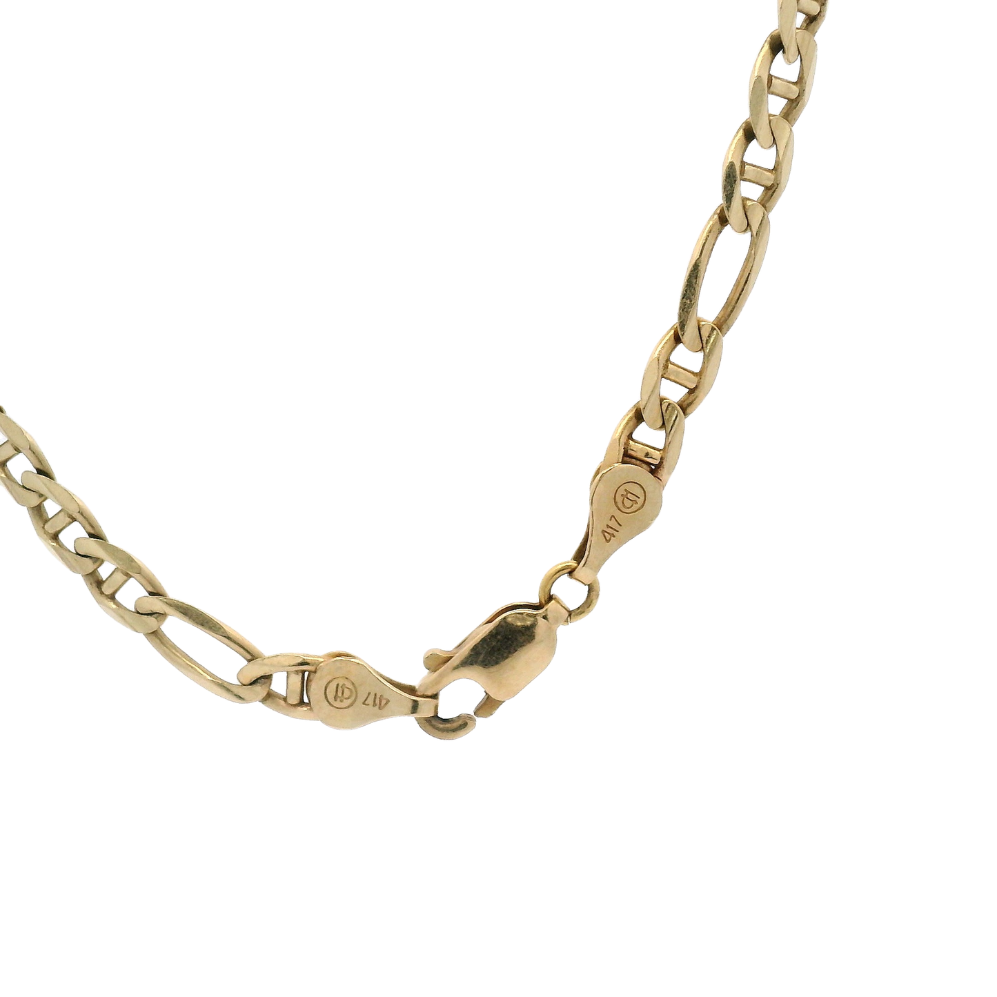10k Gold Figaro Chain Necklace