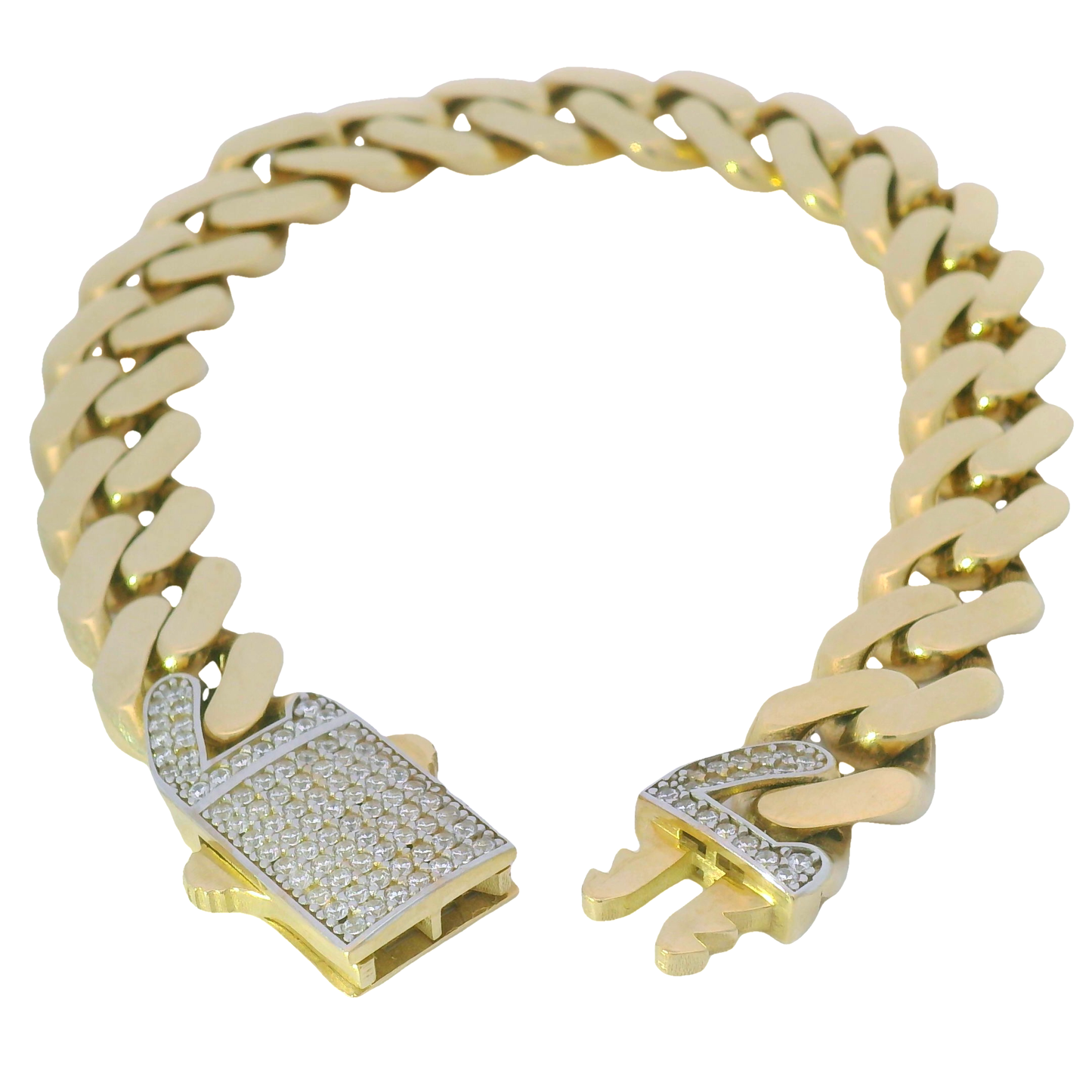 10k Monaco Cuban Bracelet
