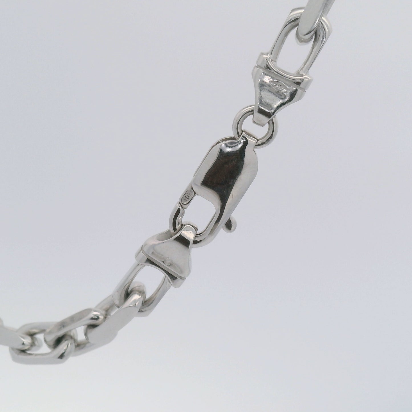 10k White Gold 5mm Solid Anchor Chain