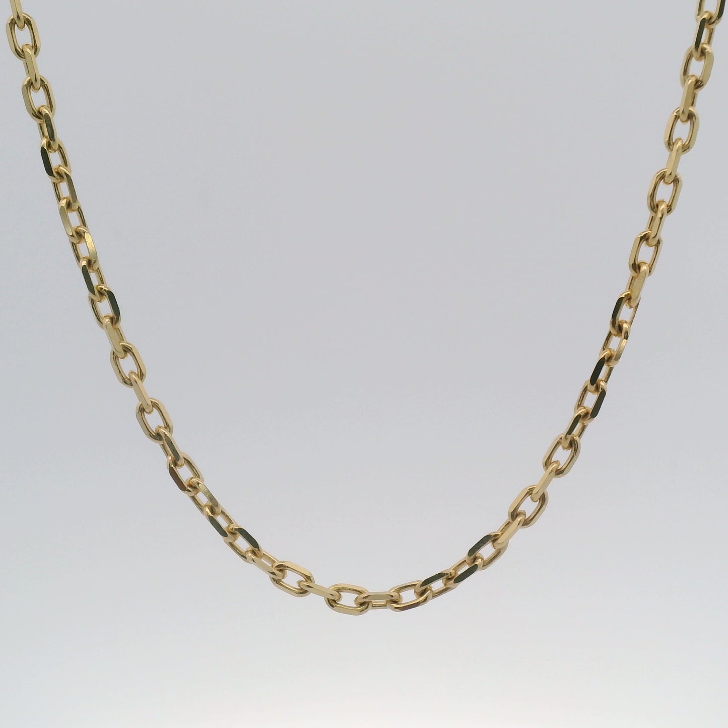 10k Yellow Gold 2.5mm Solid Anchor Chain