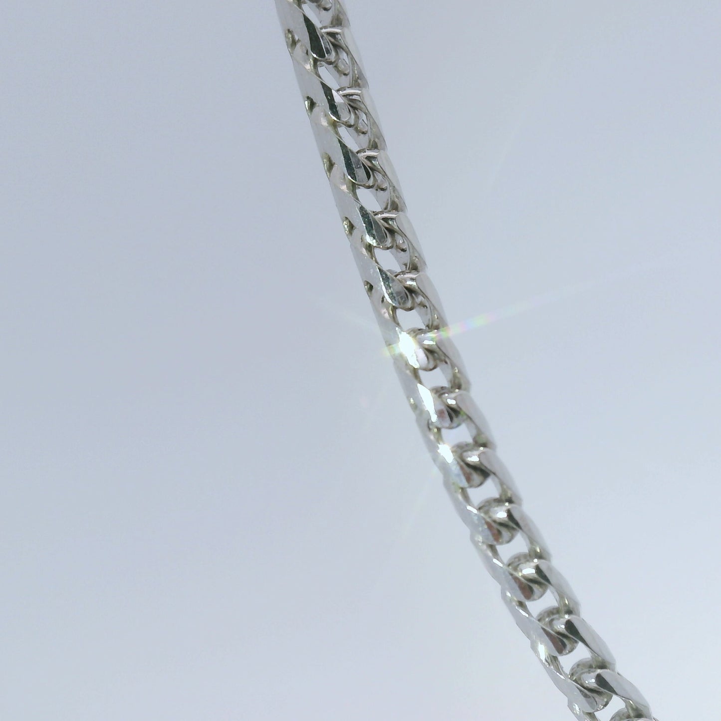 10k White Gold 3mm Solid Franco Chain
