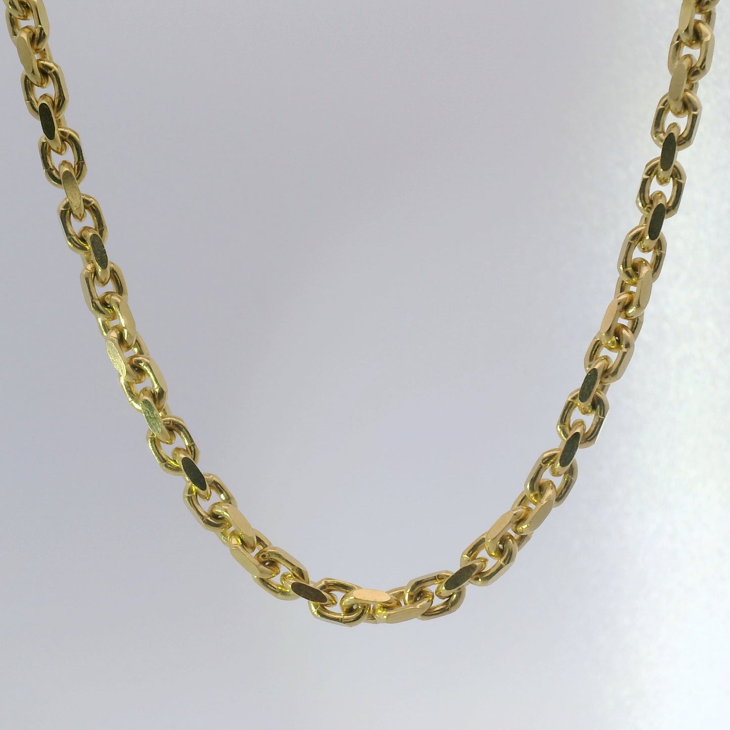 10k Yellow Gold 4mm Solid Anchor Chain ($92/gram)