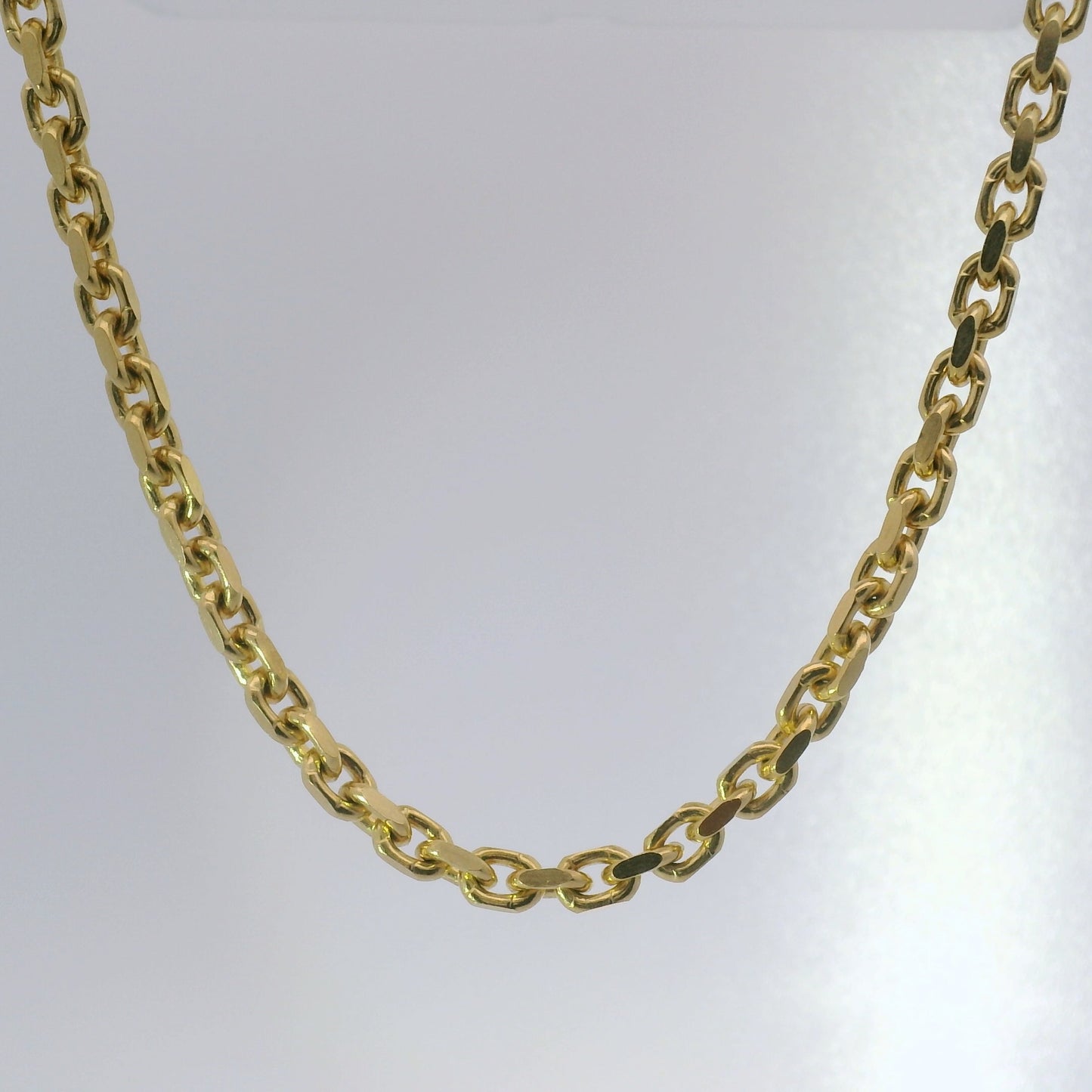 10k Yellow Gold 4mm Solid Anchor Chain ($92/gram)