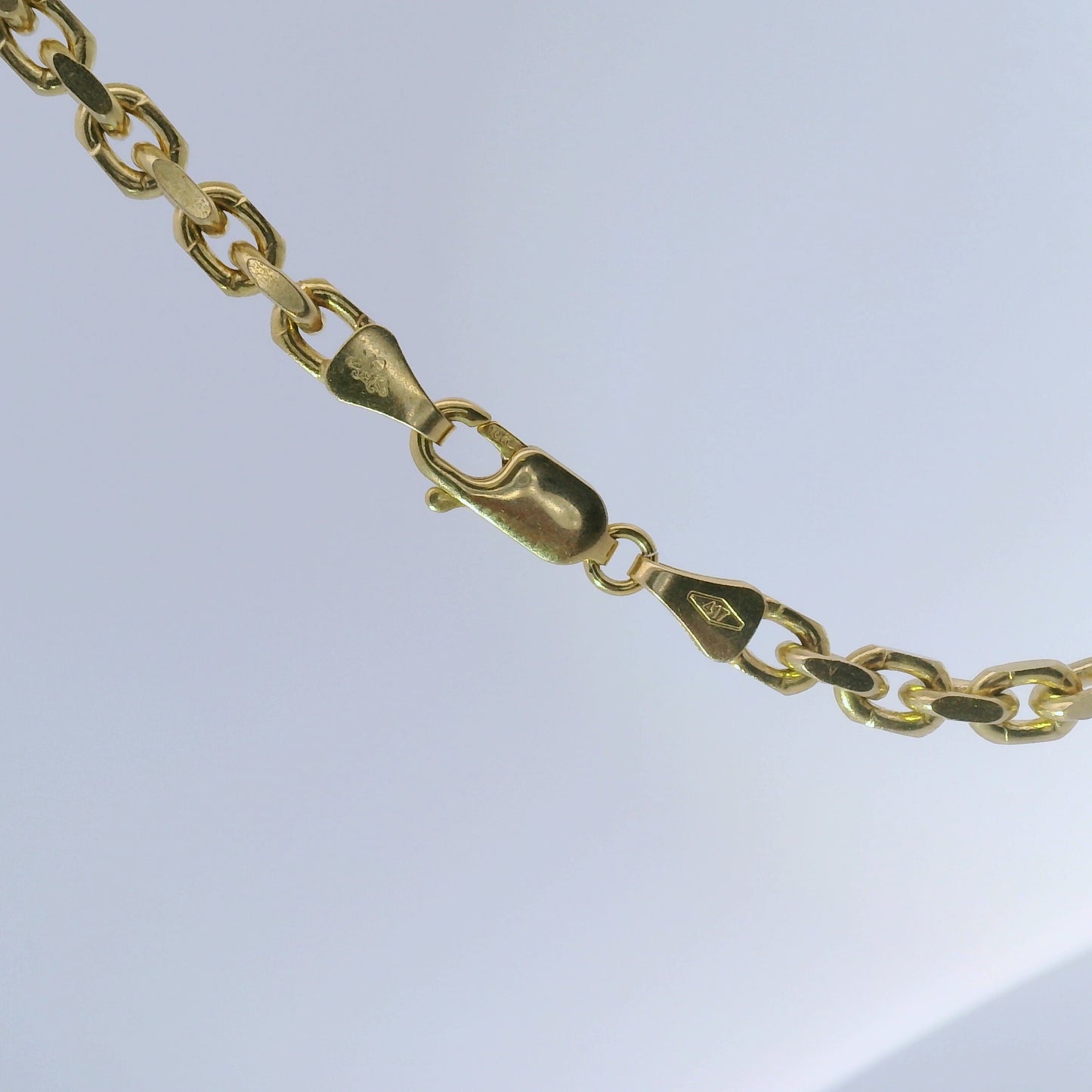 10k Yellow Gold 4mm Solid Anchor Chain ($92/gram)