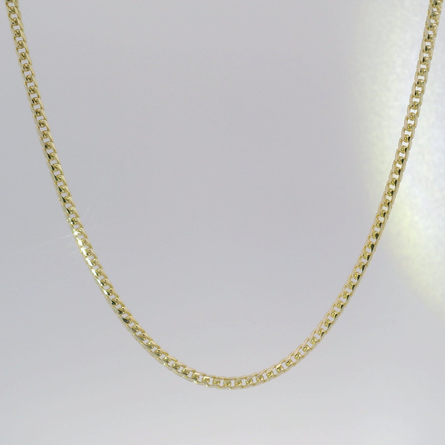 10k Yellow Gold 2mm Solid Franco Chain