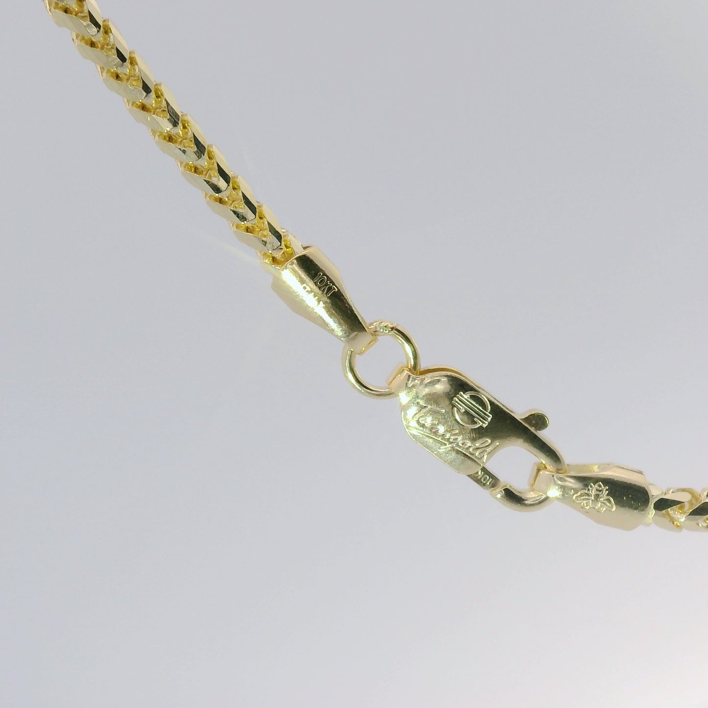 10k Yellow Gold 2mm Solid Franco Chain