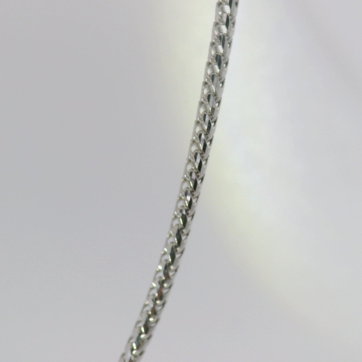 10k White Gold 2mm Solid Franco Chain