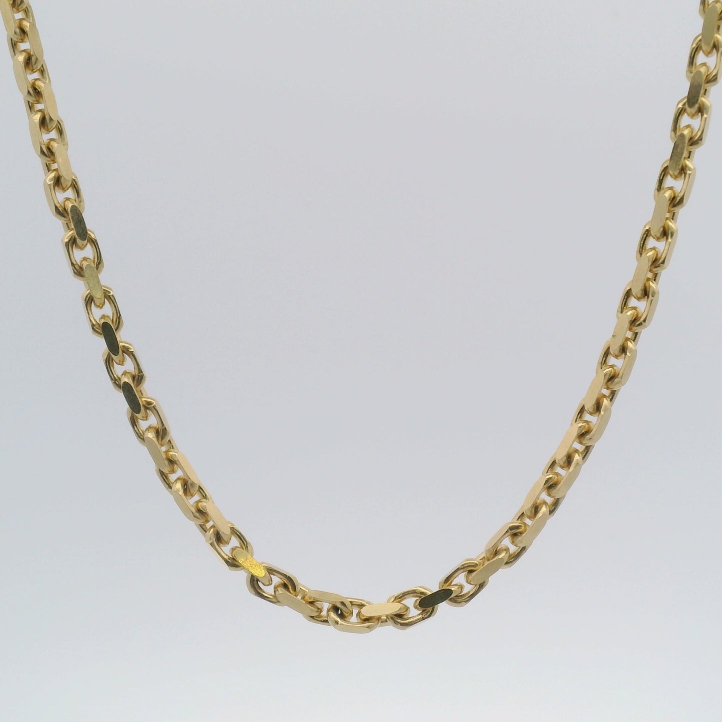 10k Yellow Gold 3mm Solid Anchor Chain ($92/gram)