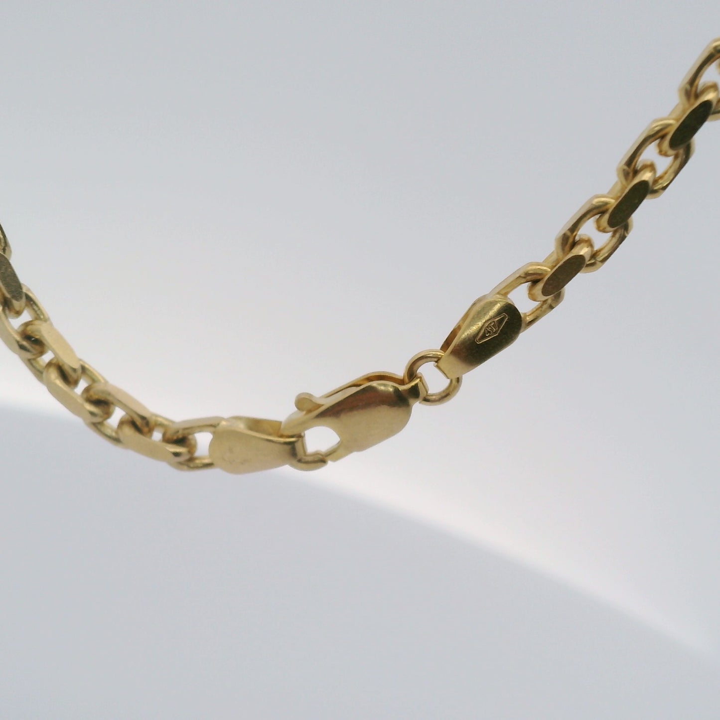 10k Yellow Gold 3mm Solid Anchor Chain ($92/gram)
