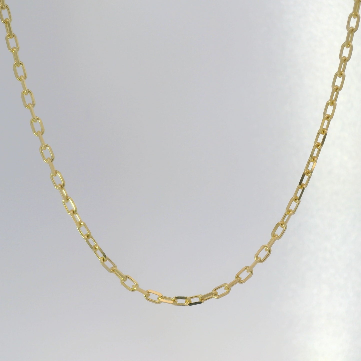 10k Yellow Gold 2mm Solid Anchor Chain