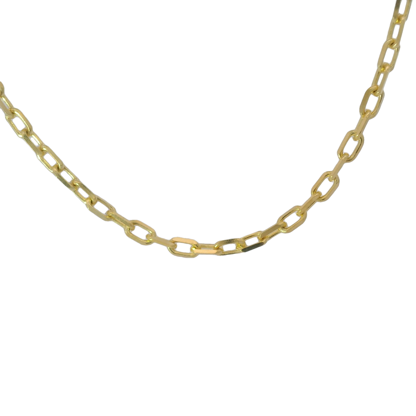 10k Yellow Gold 2mm Solid Anchor Chain