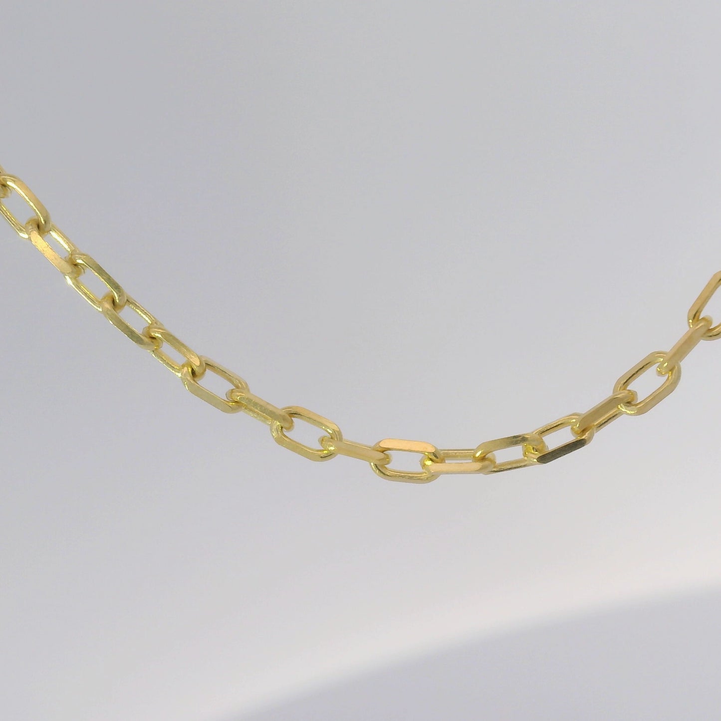 10k Yellow Gold 2mm Solid Anchor Chain