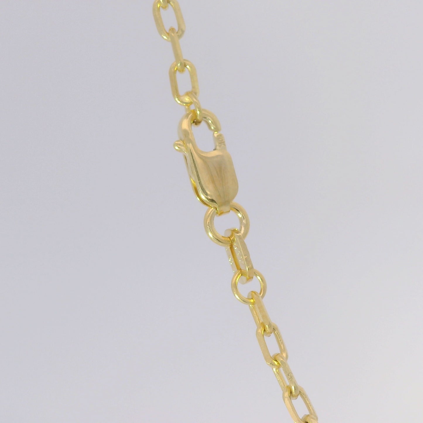 10k Yellow Gold 2mm Solid Anchor Chain