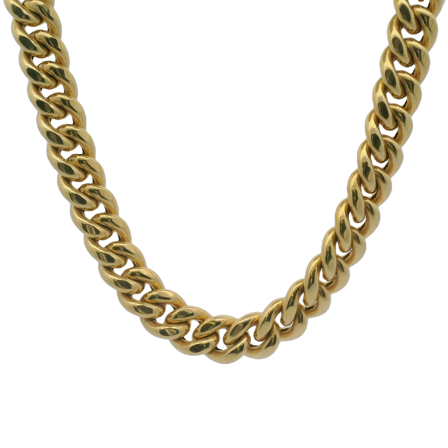 10k Yellow Gold 8.5mm Hollow Cuban Chain ($91/gram)