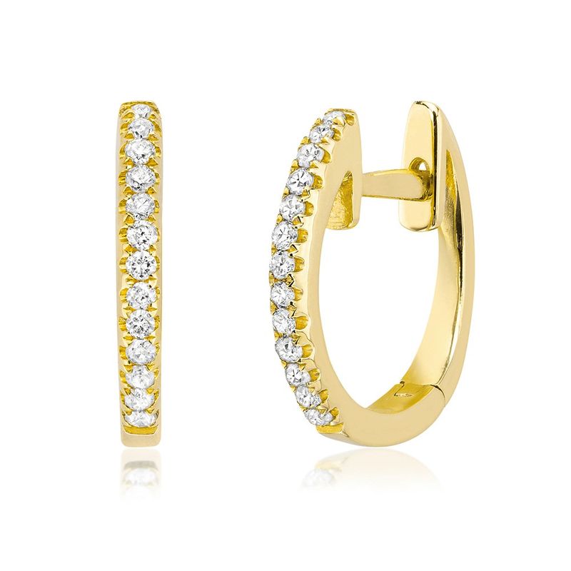 Miss Mimi 14k Diamond Earrings (10MM)