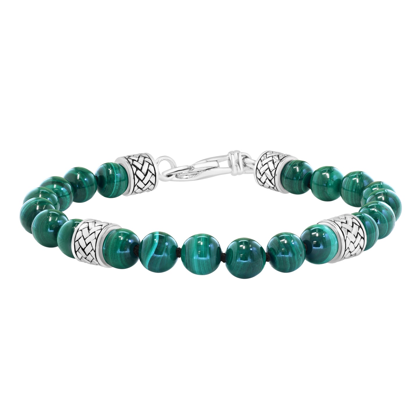 EFFY 925 STERLING SILVER MALACHITE BRACELET