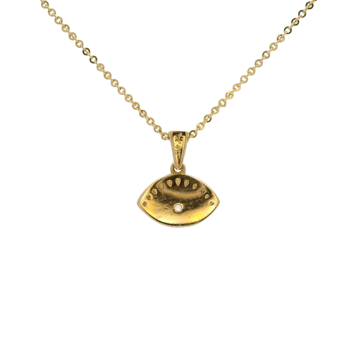 Yellow Lucky Gold Eye Pendant