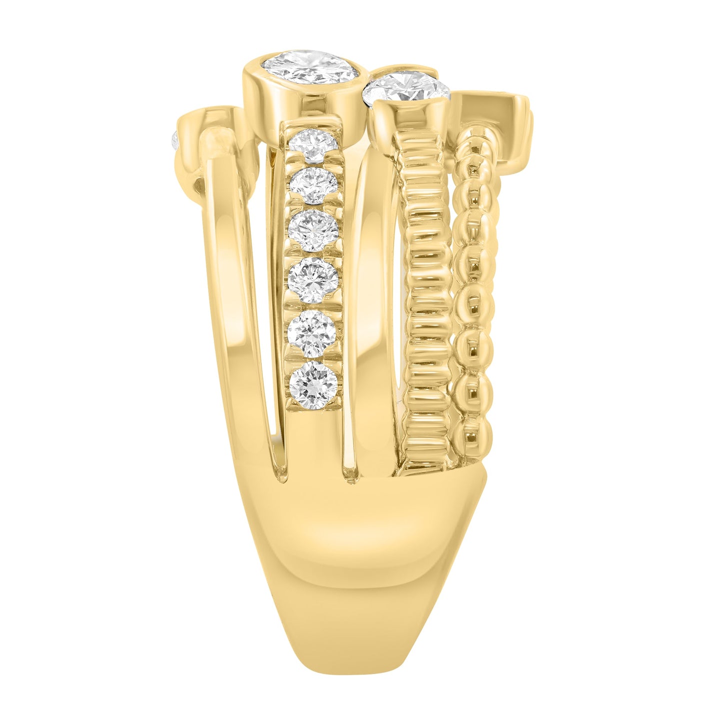 EFFY 14K YELLOW GOLD LAB GROWN DIAMOND RING (1.00 CTW)