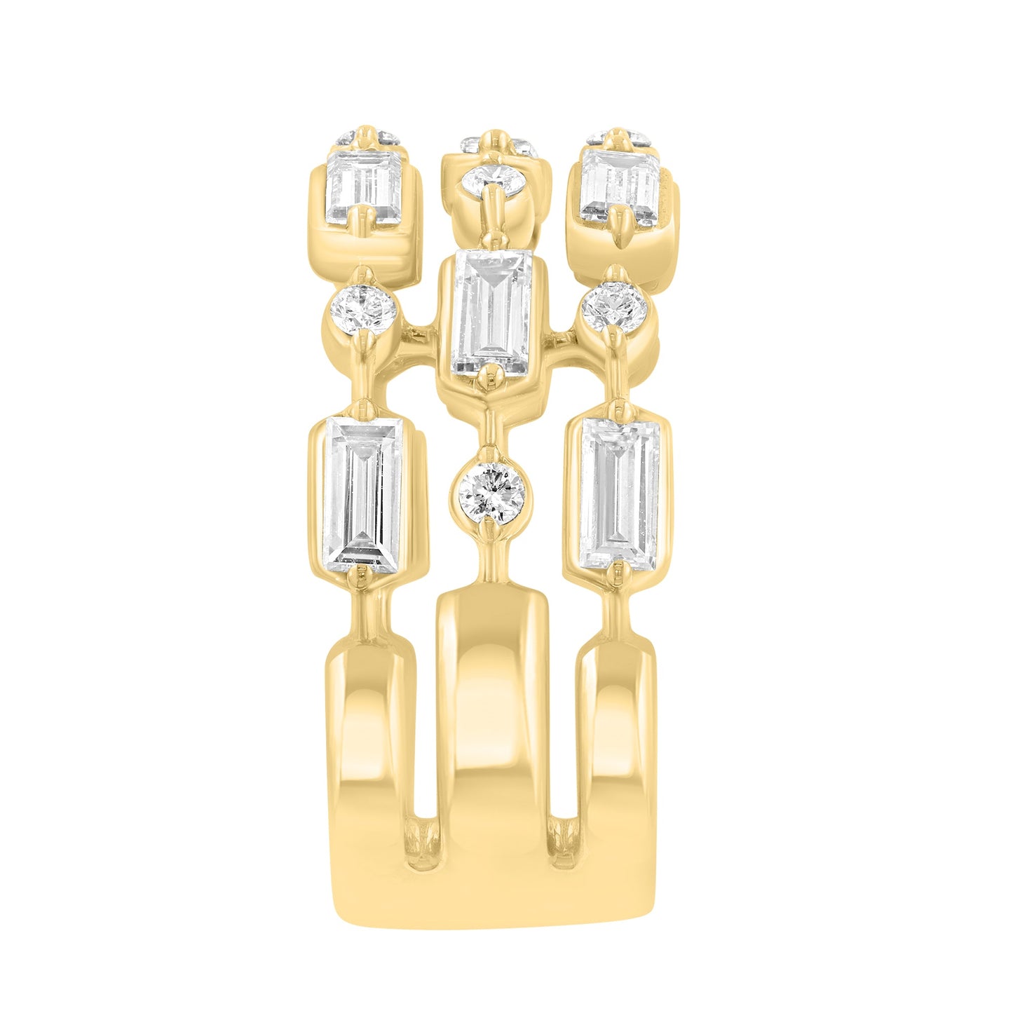 EFFY 14K YELLOW GOLD LAB GROWN DIAMOND RING (1.18 CTW)