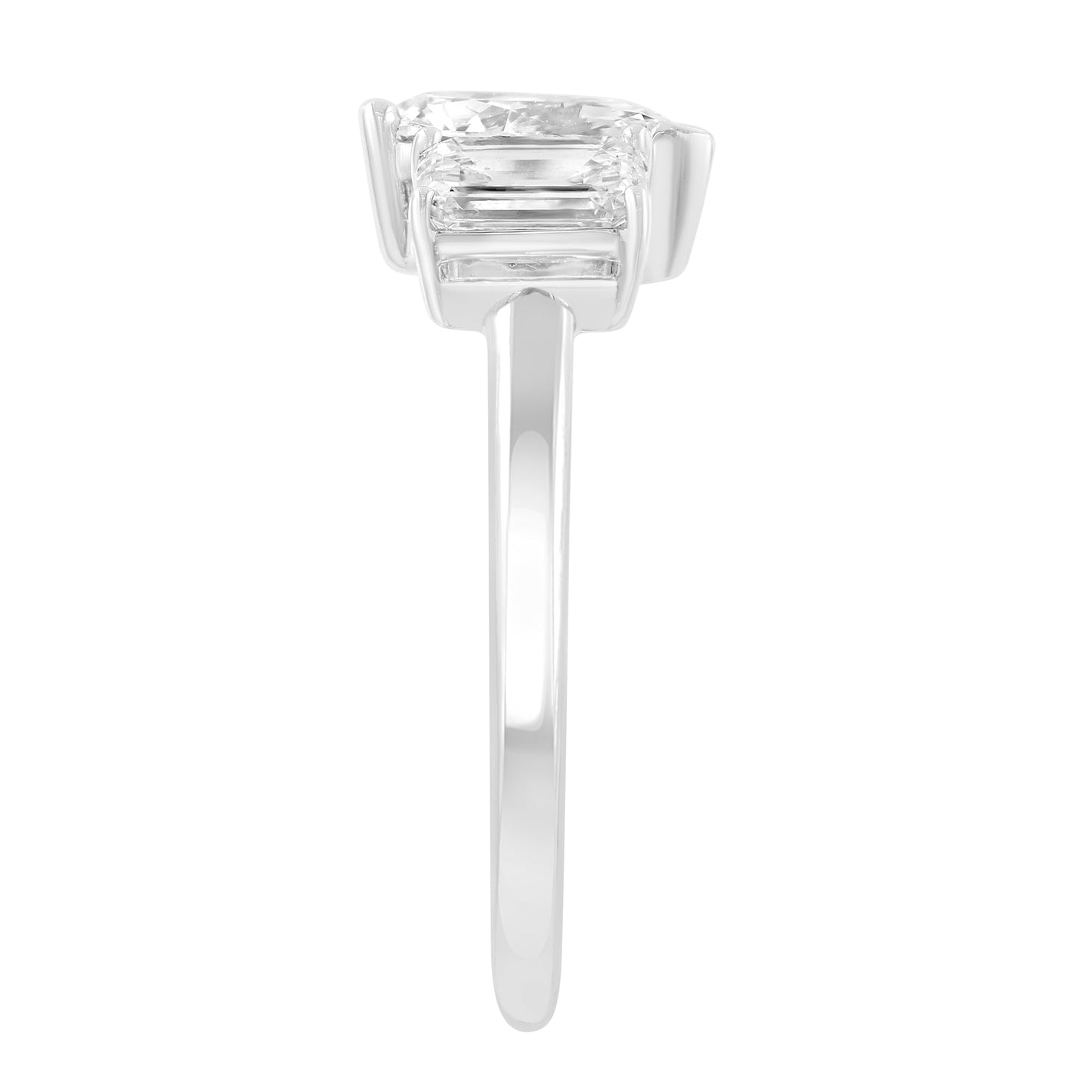 EFFY 14K WHITE GOLD LAB GROWN DIAMOND RING (1.32 CTW)