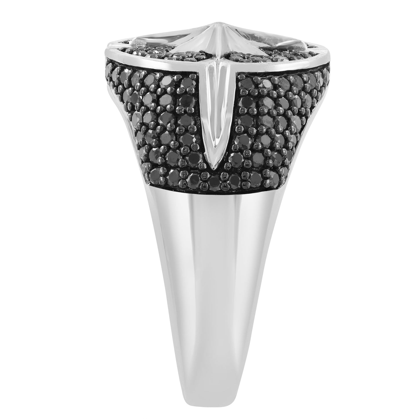 EFFY 14K WHITE GOLD BLACK DIAMOND RING (1.22 CTW)