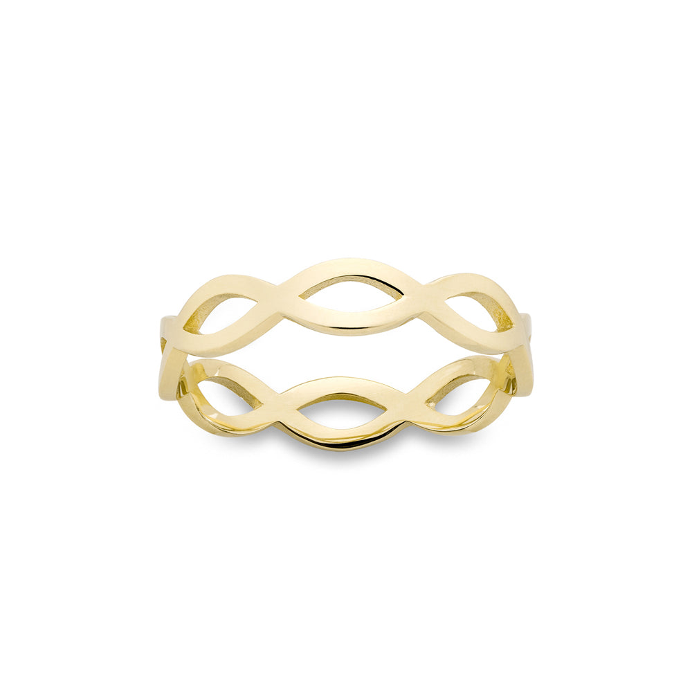MISS MIMI 14k Yellow Gold Infinity Stackable Ring