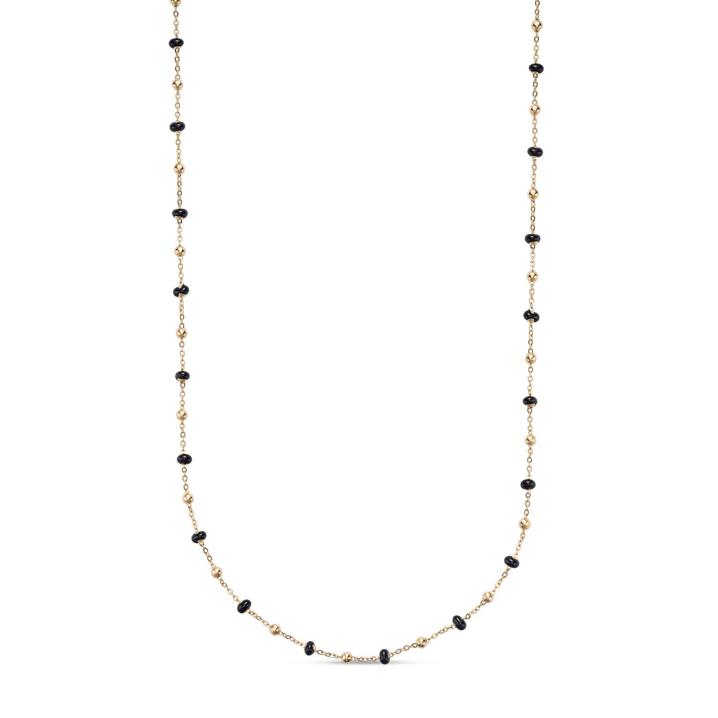 14k Yellow Gold Enamel Necklace