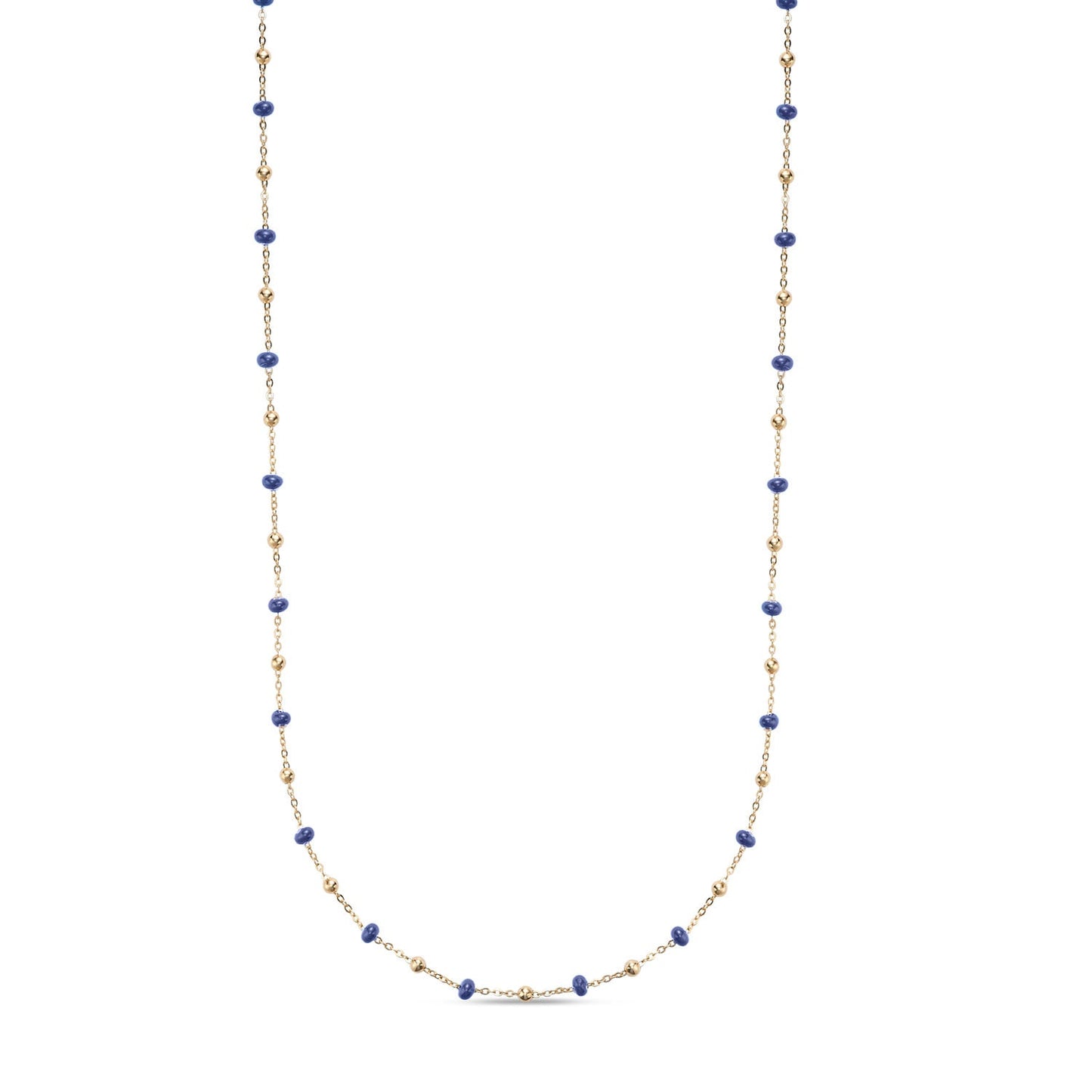 14k Yellow Gold Enamel Necklace
