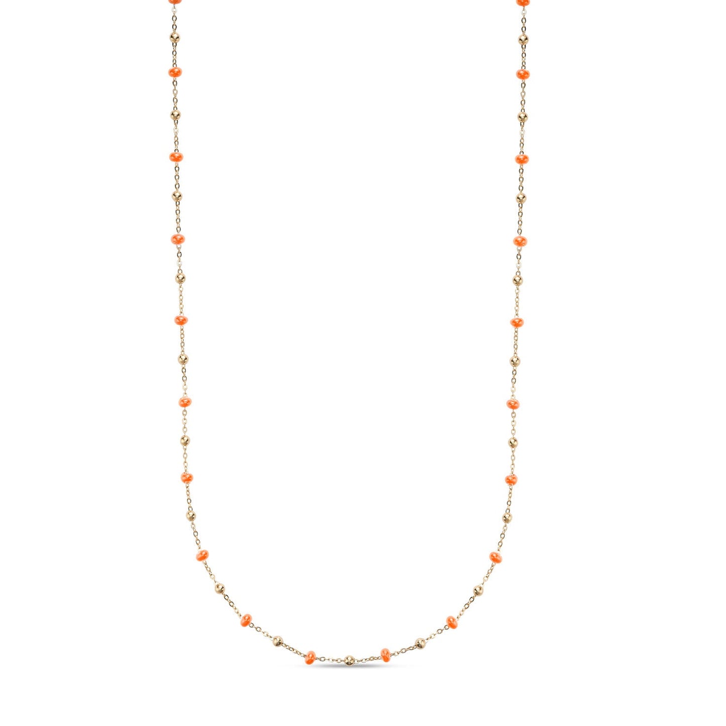 14k Yellow Gold Enamel Necklace