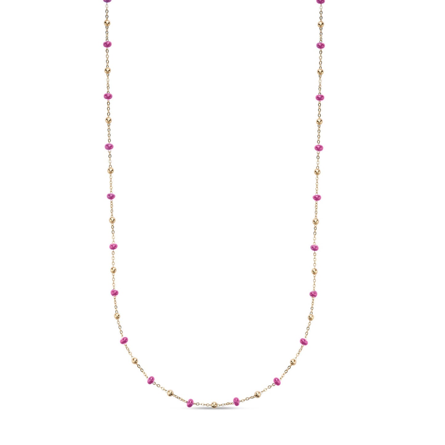 14k Yellow Gold Enamel Necklace