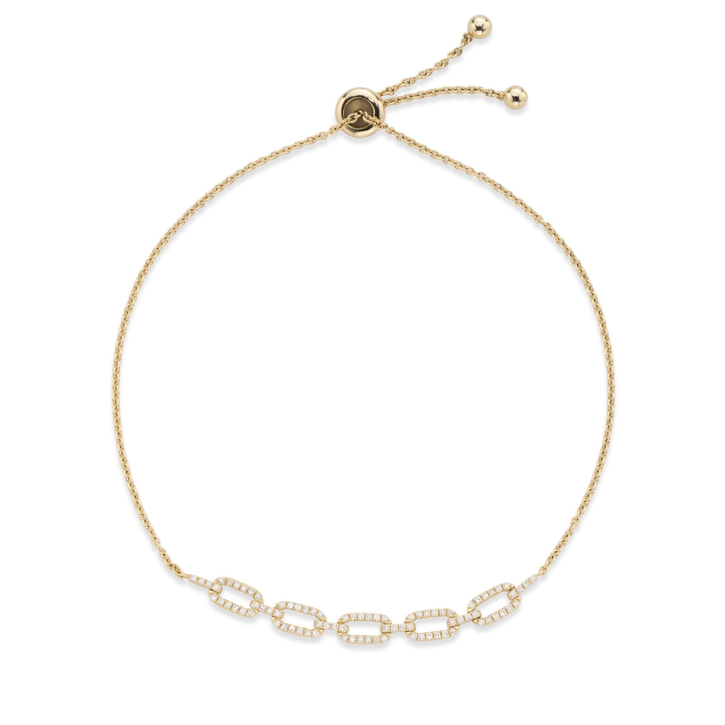 14k Yellow Gold Adjustable cuban link