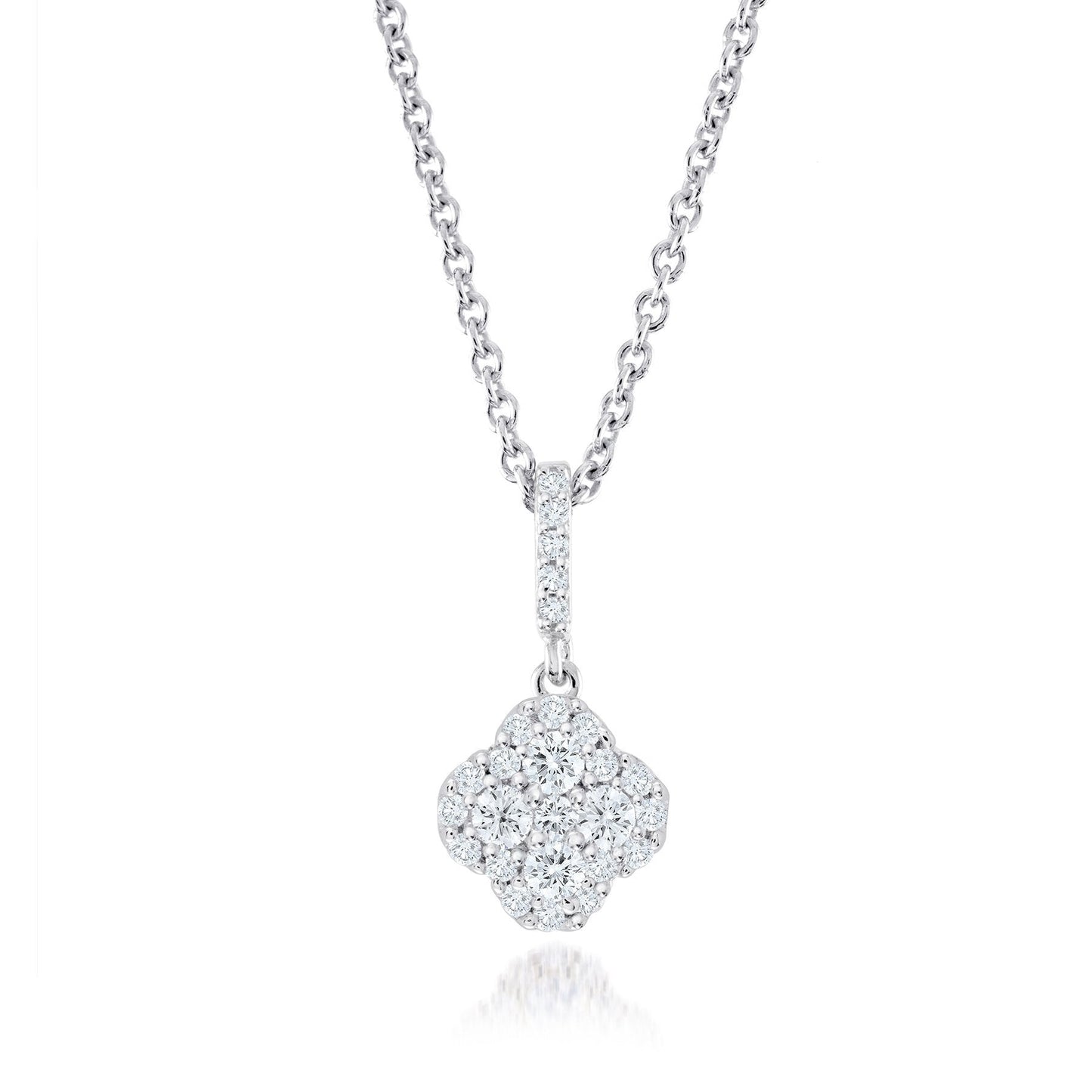 Sterling Silver Clover pendant necklace