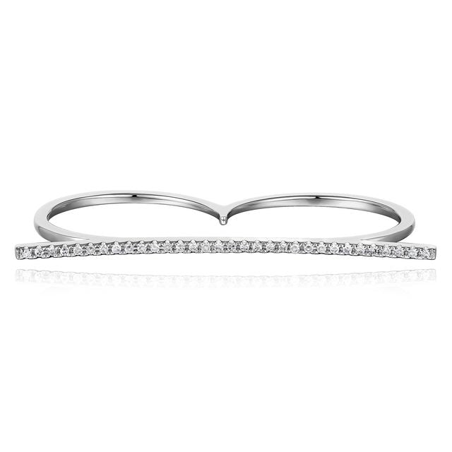 Miss Mimi 14k Double Diamond Ring
