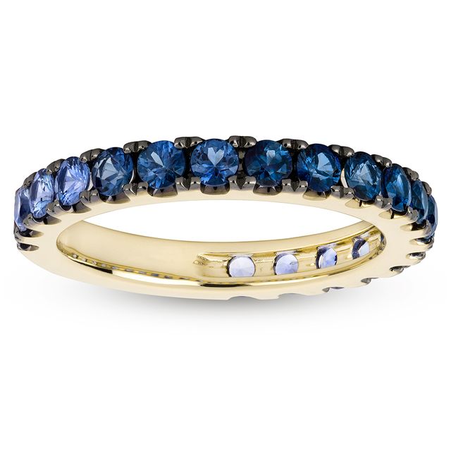 Miss Mimi 14k Blue Sapphire Eternity Ring
