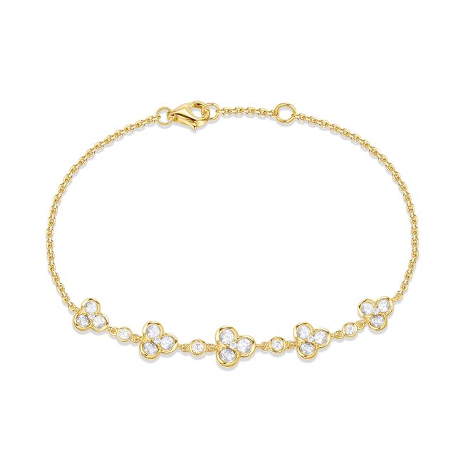 Miss Mimi 18K Flower Diamond Bracelet