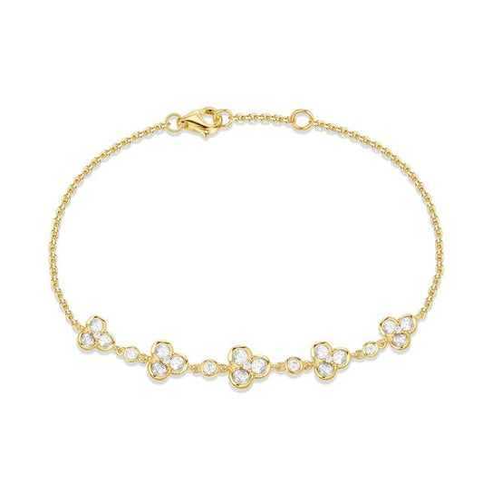 Miss Mimi 18K Flower Diamond Bracelet