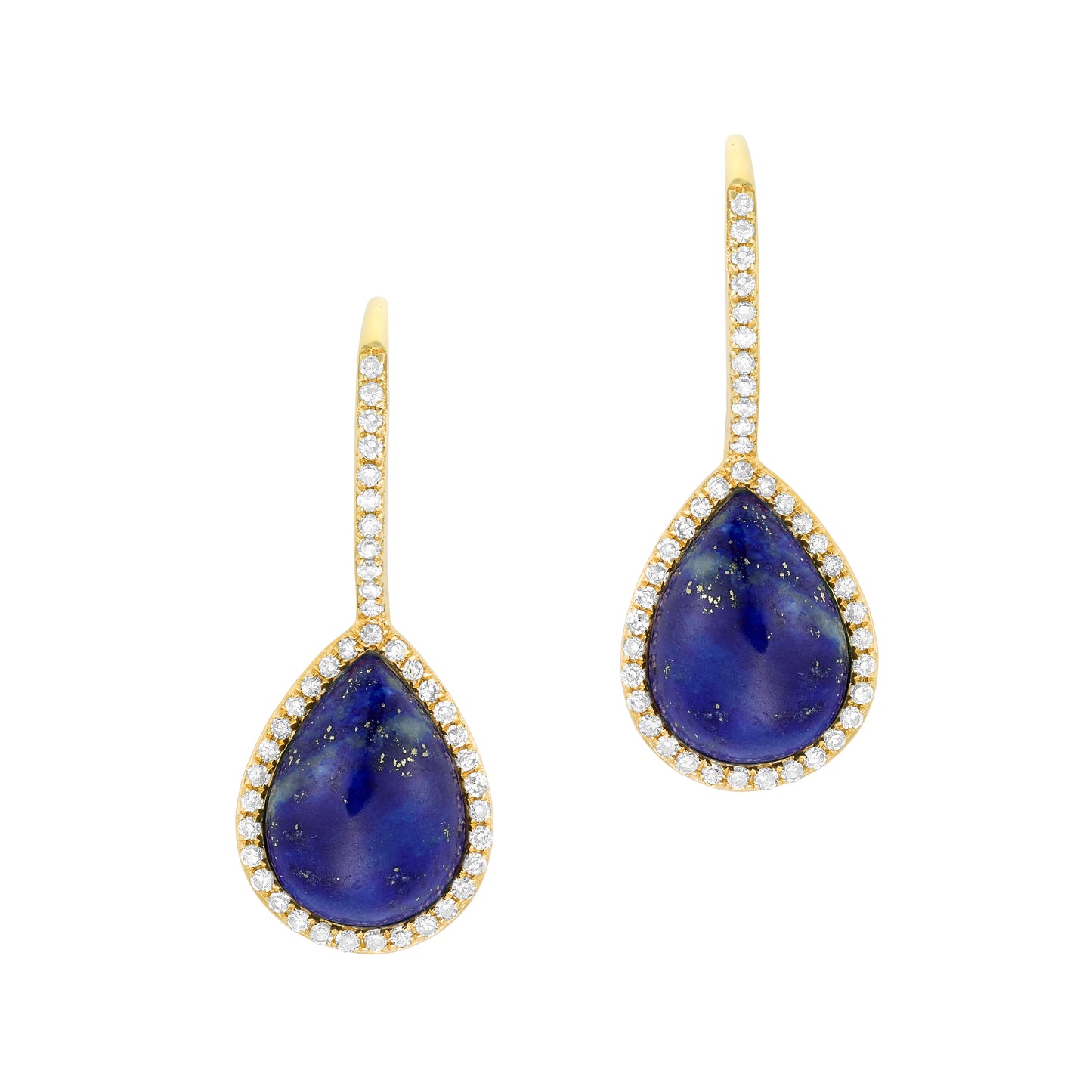 Miss Mimi 14k Blue Stone Diamond Earrings (0.25 CTW)