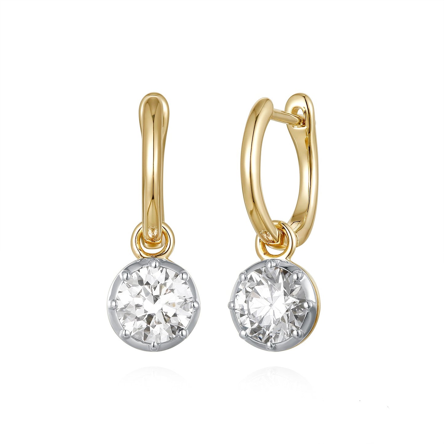 Miss Mimi 14K Hoop Diamond Earrings (2 CTW)