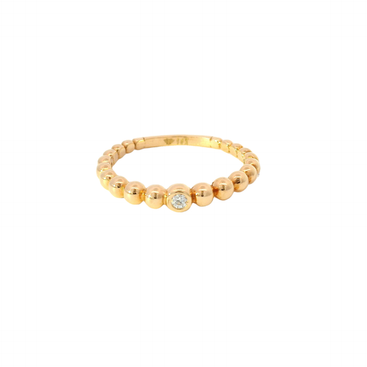 Elegant Gold Ring with Swarovski Accent