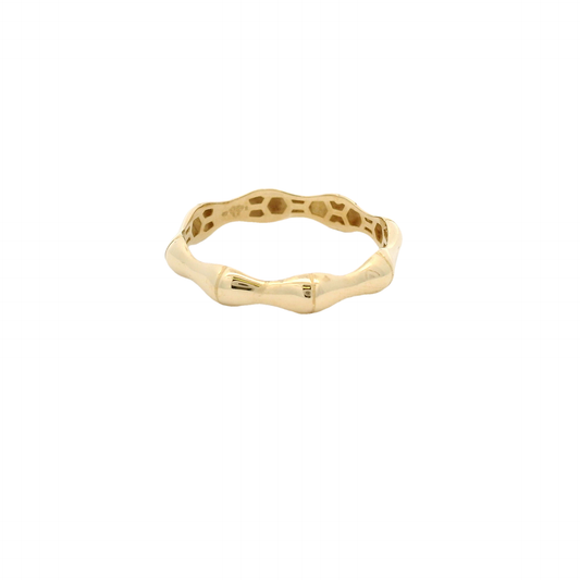Elegant 10k Gold Wave Ring