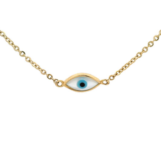Elegant Eye Charm Necklace