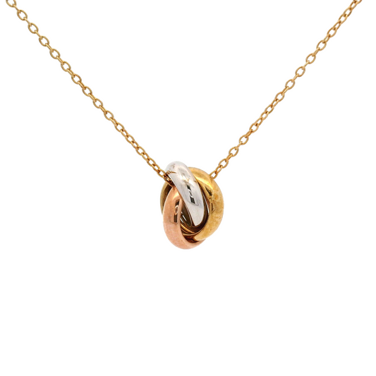 Elegant Interlocking Pendant Necklace