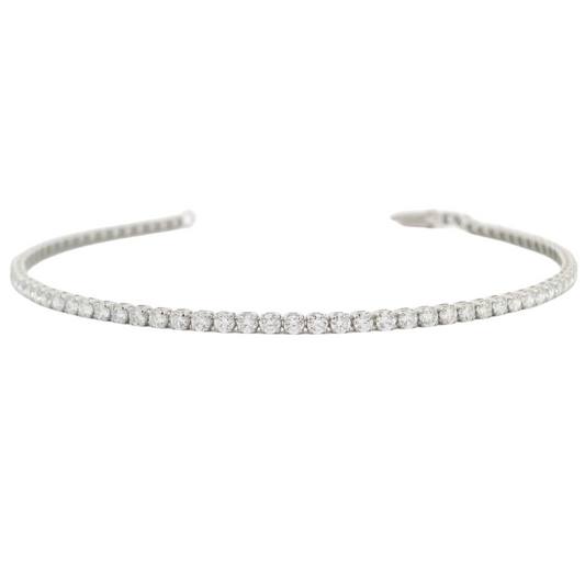 14k White Gold Diamond Tennis Bracelet (1.00CT)