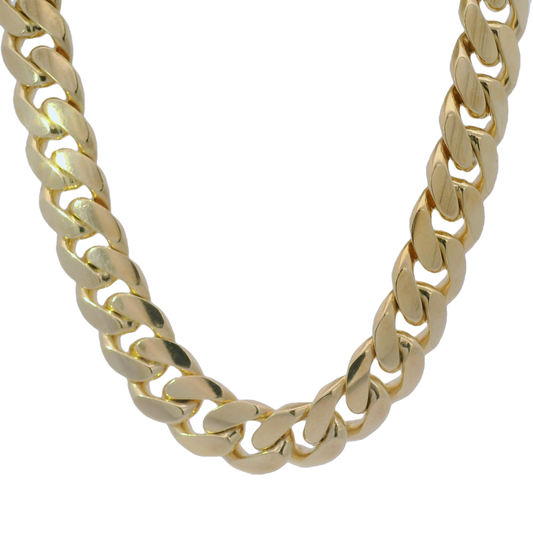 10k Yellow Gold 13mm Cuban Chain