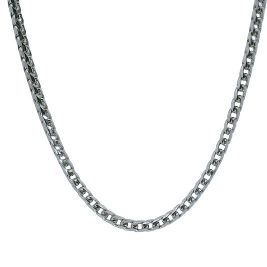 10k White Gold 3mm Solid Franco Chain